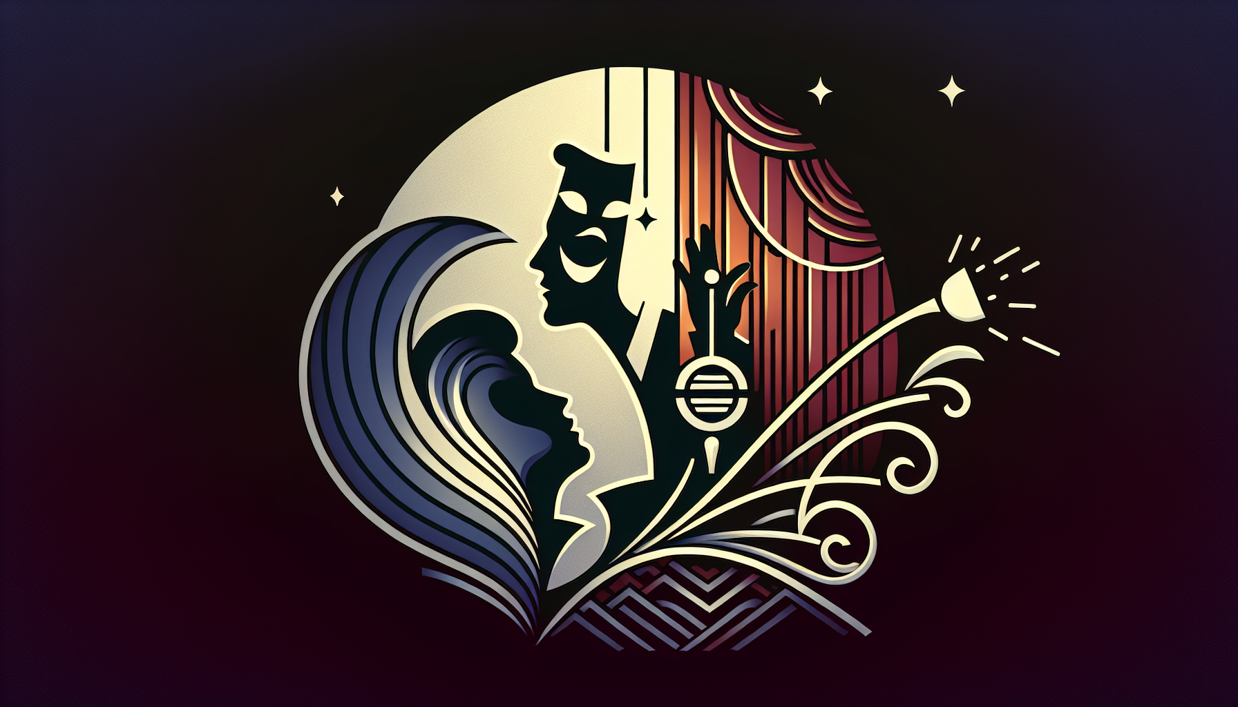 Промпт для генерации логотипа «ТЕАТРАЛЬНЫЙ ОРИГИНАЛ — THEATRICAL ORIGINAL»
Цель: создать стильный, современный логотип для Международного конкурса театрального творчества без текстового наполнения, передающий суть театрального искусства через визуальные символы.
Ключевые требования:
Общая стилистика:
современный минималистичный дизайн с элементами арт-деко;
лаконичность и запоминаемость;
баланс между классикой и модерном;
отсутствие текста (название конкурса не должно присутствовать в логотипе).
Фон:
градиентный переход от глубокого тёмно-синего (#0A1A3A) к насыщенному бордовому (#5A1A2A);
лёгкая текстура состаренного пергамента с едва заметными театральными мотивами (маски, занавес, кулисы);
полупрозрачные силуэты театральных масок по краям фона;
лёгкий эффект свечения по контуру основных элементов.
Основные элементы:
две фигуры актёров (мужчина и женщина) в динамичных позах:
мужчина — в профиль, с жестом поднятой руки, как будто произносит монолог;
женщина — полуоборот, с изящным наклоном головы и лёгким взмахом руки;
театральные маски (комедия и трагедия) как обрамляющие элементы:
маска комедии — справа, с улыбкой и приподнятыми бровями;
маска трагедии — слева, с опущенными уголками губ и печальным взглядом;
символ занавеса — стилизованные складки ткани, объединяющие композицию;
софит — абстрактный луч света, направленный на фигуры актёров.
Цветовое решение:
базовые цвета: золотой (#D4AF37), серебряный (#C0C0C0), белый (#FFFFFF);
акценты: рубиновый (#9B111E), изумрудный (#006400);
контрастные тени для объёмности.
Технические детали:
формат: векторный, масштабируемый;
соотношение сторон: 1:1 (квадрат);
чёткие контуры, без размытия;
глубина цвета: 24 бита.
Настроение и ассоциации:
торжественность и элегантность;
творческая энергия и вдохновение;
международный уровень мероприятия;
уважение к традициям театра.
Запрещённые элементы:
текст и буквенные обозначения;
реалистичные фотографии;
перегруженность деталями;
яркие неоновые цвета.
Примеры вдохновляющих логотипов (для референса):
Edinburgh Festival Fringe
абстрактные разноцветные фигуры, напоминающие маски;
динамичное расположение элементов;
сочетание геометрических форм и плавных линий.
Theatre Royal Drury Lane
стилизованный занавес как основной элемент;
классическая типографика (не использовать в нашем случае);
золотые акценты на тёмном фоне.
Broadway Theatre
силуэт актёра в профиле;
лучи прожектора как фон;
минималистичная цветовая палитра.
Avignon Theatre Festival
геометризированная маска комедии;
контрастное сочетание чёрного и белого;
лаконичность и современность.
National Theatre (Лондон)
абстрактная буква «N» как сценическая площадка;
игра с перспективой и объёмом;
сдержанная цветовая гамма.
Финальные пожелания:
Логотип должен быть универсальным — подходить для печати на бумаге, использования в цифровых медиа и нанесения на сувенирную продукцию. Композиция должна считываться мгновенно и вызывать ассоциации с театральным искусством. Промпт для генерации логотипа «ТЕАТРАЛЬНЫЙ ОРИГИНАЛ — THEATRICAL ORIGINAL»
Цель: создать стильный, современный логотип для Международного конкурса театрального творчества без текстового наполнения, передающий суть театрального искусства через визуальные символы.
Ключевые требования:
Общая стилистика:
современный минималистичный дизайн с элементами арт-деко;
лаконичность и запоминаемость;
баланс между классикой и модерном;
отсутствие текста (название конкурса не должно присутствовать в логотипе).
Фон:
градиентный переход от глубокого тёмно-синего (#0A1A3A) к насыщенному бордовому (#5A1A2A);
лёгкая текстура состаренного пергамента с едва заметными театральными мотивами (маски, занавес, кулисы);
полупрозрачные силуэты театральных масок по краям фона;
лёгкий эффект свечения по контуру основных элементов.
Основные элементы:
две фигуры актёров (мужчина и женщина) в динамичных позах:
мужчина — в профиль, с жестом поднятой руки, как будто произносит монолог;
женщина — полуоборот, с изящным наклоном головы и лёгким взмахом руки;
театральные маски (комедия и трагедия) как обрамляющие элементы:
маска комедии — справа, с улыбкой и приподнятыми бровями;
маска трагедии — слева, с опущенными уголками губ и печальным взглядом;
символ занавеса — стилизованные складки ткани, объединяющие композицию;
софит — абстрактный луч света, направленный на фигуры актёров.
Цветовое решение:
базовые цвета: золотой (#D4AF37), серебряный (#C0C0C0), белый (#FFFFFF);
акценты: рубиновый (#9B111E), изумрудный (#006400);
контрастные тени для объёмности.
Технические детали:
формат: векторный, масштабируемый;
соотношение сторон: 1:1 (квадрат);
чёткие контуры, без размытия;
глубина цвета: 24 бита.
Настроение и ассоциации:
торжественность и элегантность;
творческая энергия и вдохновение;
международный уровень мероприятия;
уважение к традициям театра.
Запрещённые элементы:
текст и буквенные обозначения;
реалистичные фотографии;
перегруженность деталями;
яркие неоновые цвета.
Примеры вдохновляющих логотипов (для референса):
Edinburgh Festival Fringe
абстрактные разноцветные фигуры, напоминающие маски;
динамичное расположение элементов;
сочетание геометрических форм и плавных линий.
Theatre Royal Drury Lane
стилизованный занавес как основной элемент;
классическая типографика (не использовать в нашем случае);
золотые акценты на тёмном фоне.
Broadway Theatre
силуэт актёра в профиле;
лучи прожектора как фон;
минималистичная цветовая палитра.
Avignon Theatre Festival
геометризированная маска комедии;
контрастное сочетание чёрного и белого;
лаконичность и современность.
National Theatre (Лондон)
абстрактная буква «N» как сценическая площадка;
игра с перспективой и объёмом;
сдержанная цветовая гамма.
Финальные пожелания:
Логотип должен быть универсальным — подходить для печати на бумаге, использования в цифровых медиа и нанесения на сувенирную продукцию. Композиция должна считываться мгновенно и вызывать ассоциации с театральным искусством.