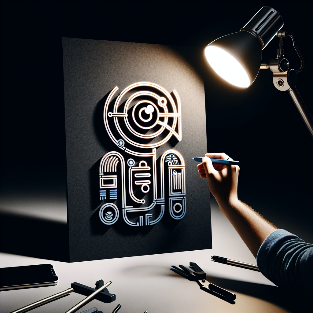 make me a logo with sans-serif font and a little image for company Omra that offers a product like chatbots for social media messengers with the colours #5622ed black background