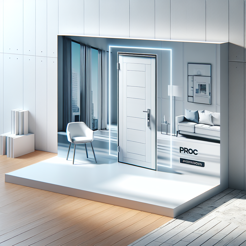 рекламный банер на сайт дверей профи доорс белые современные двери в стиле хайтек