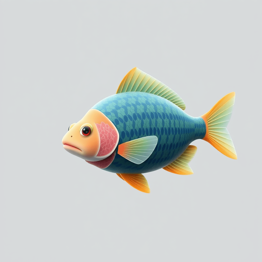 peaceful fish with no background peaceful fish with no background