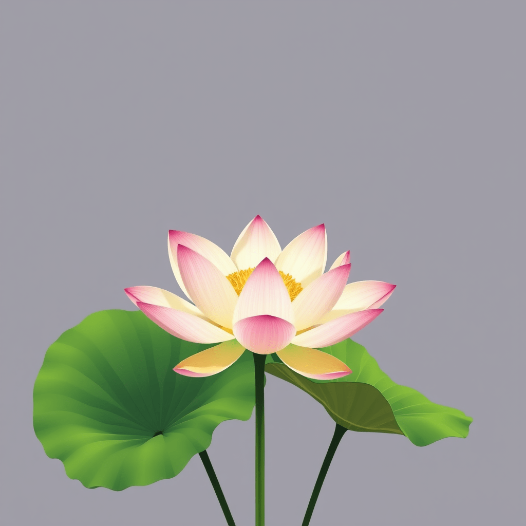 a lotus that's just blooming