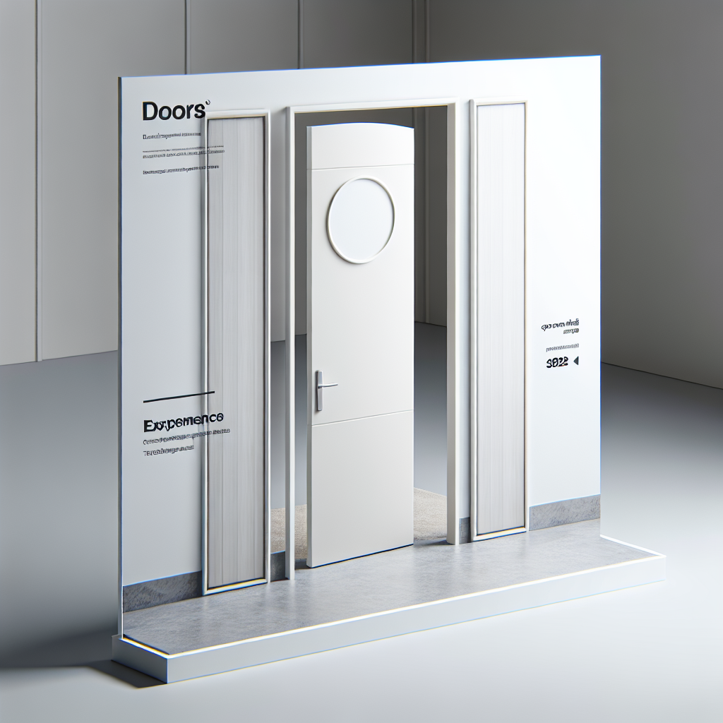 рекламный банер на сайт дверей профи доорс белые современные двери в стиле минимализм