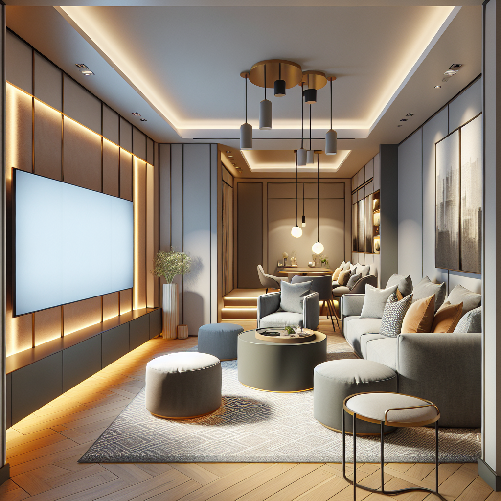 Сделай зону отдыха с телевизором в нашем помещении