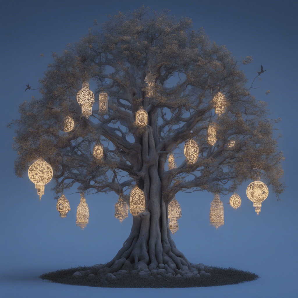 miracle tree with pagan Slavic ornaments