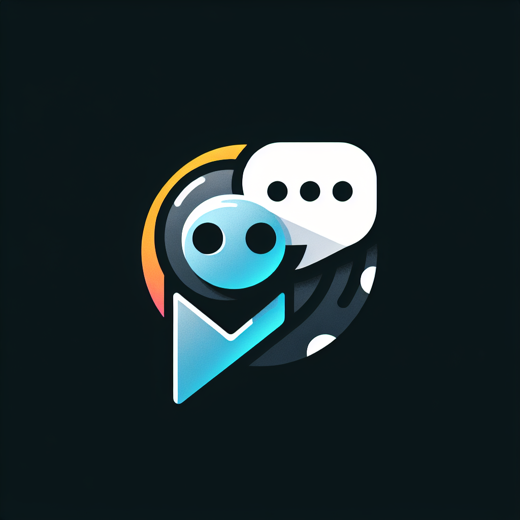 make me a logo with sans-serif font and a little image for company Omra that offers a product like chatbots for social media messengers with the colours #5622ed black background