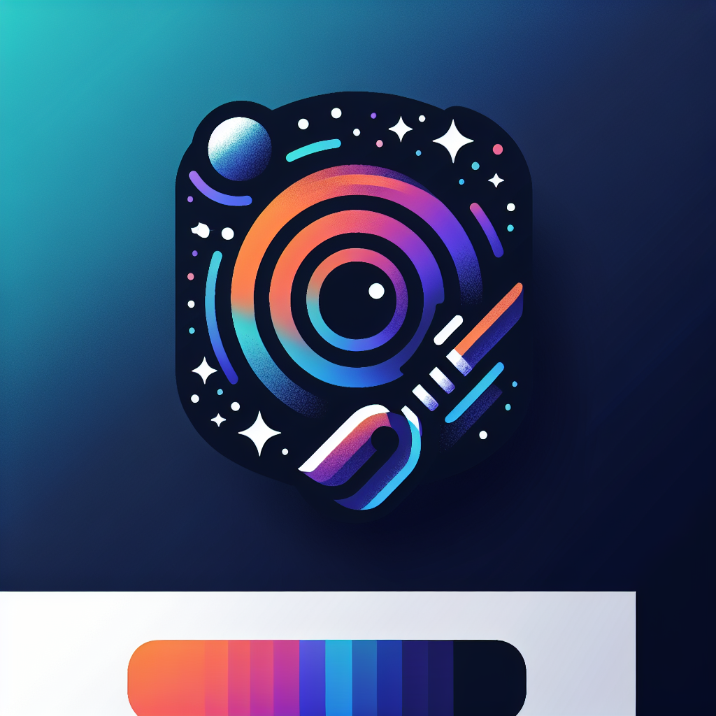 make me a logo with sans-serif font and a little image for company Omra that offers a product like chatbots for social media messengers with the colours #5622ed up to #000000