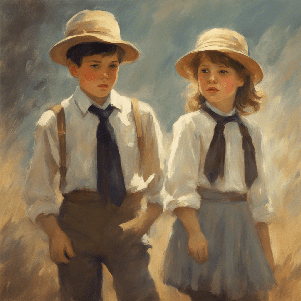 a boy and a girl in a pioneer tie