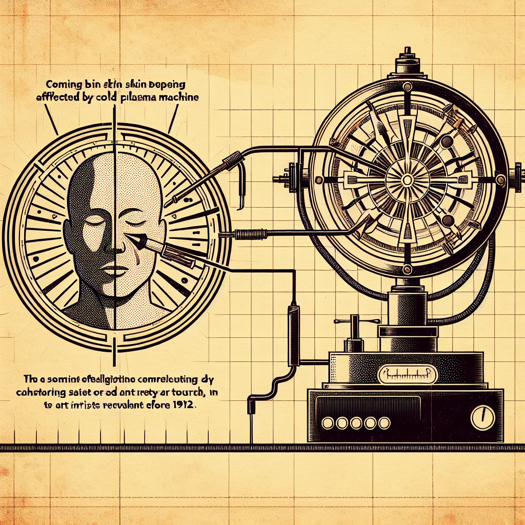Схема кожи , на кожу воздействуют аппаратом холодной плазмы