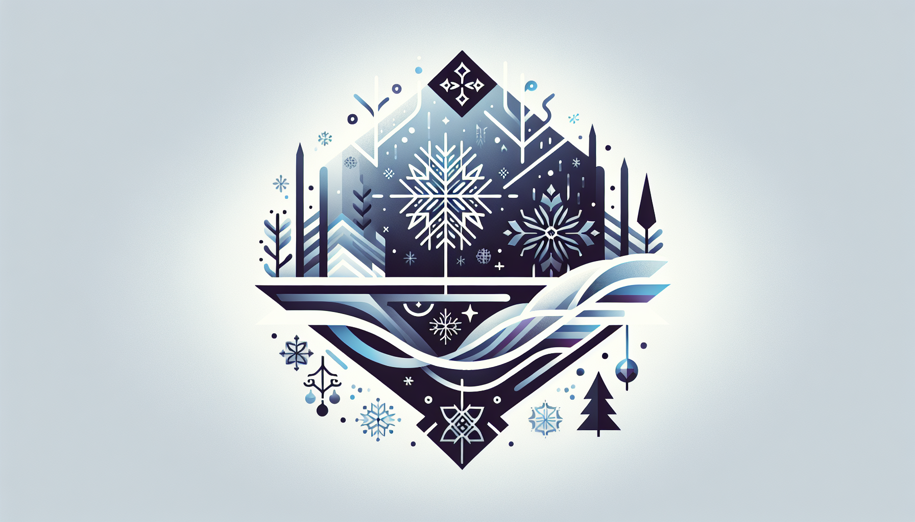Сгенерируй логотип для Зимнего международного открытого конкурса‑фестиваля искусства и творчества «ТУРГЕНЕВСКАЯ ЗИМА».

Ключевые требования
Общая концепция:

лаконичный, современный дизайн в зимнем стиле;

без текста (название не включать — логотип должен быть чисто графическим);

универсальный: подходит для печати, веб‑использования, мерча;

цветовая гамма — холодные тона (голубой, синий, серебристый, белый, приглушённый фиолетовый), допустимо 1–2 акцентных цвета (например, золотой или бордовый) для выделения деталей.

Зимний фон:

стилизованный зимний пейзаж: заснеженные ветви, иней, снежинки, морозные узоры, северное сияние, заснеженные силуэты деревьев или архитектурных форм;

фон должен быть не перегруженным, полупрозрачным или с градиентной заливкой, чтобы не перебивать основной символ логотипа;

допустимо использование геометрических зимних мотивов (кристаллы, ледяные грани, симметричные снежинки).

Центральный символ (на выбор или комбинация):

абстрактная снежинка с нестандартным узором (не классическая шестиконечная, а с элементами искусства — мазками, линиями, геометрией);

силуэт зимнего дерева с инеем или светящимися точками (как звёзды или огни);

перо или свиток (отсылка к литературному наследию Тургенева);

стилизованная буква «Т» или монограмма, интегрированная в зимний мотив;

ледяная капля или кристалл с внутренним свечением.

Стиль и тренды:

минимализм с элементами неоморфизма или плоского дизайна;

мягкие тени и свечение для объёма, но без излишней реалистичности;

чистые линии, симметричность или продуманный асимметричный баланс;

возможность вариации: цветной и монохромный (ч/б) варианты.

Технические параметры:

формат: векторный стиль (иллюстрация, а не фото);

соотношение сторон: 1:1 или 3:2;

разрешение: высокое (для масштабирования).

Примеры вдохновляющих логотипов (для стиля)
The Winter Olympics (разные годы)

лаконичные снежинки или ледяные кристаллы в монохроме с акцентами;

использование градиентов от синего к белому;

геометрическая точность и симметрия.

National Geographic Winter Series

силуэты животных или деревьев на фоне заснеженного пейзажа;

холодные тона + золотой акцент для контраста;

тонкая линия, минимализм.

Luxury Winter Resorts (например, St. Moritz)

монограмма или герб с зимними элементами (снежинки, горы);

серебро и белый, матовая текстура;

элегантные шрифты (но в нашем случае текст не нужен).

Art Festivals (зимние мероприятия)

абстрактные мазки, напоминающие снег или иней;

сочетание холодного фона и тёплого светового акцента (например, золотистый блик внутри снежинки);

динамичные линии, создающие ощущение движения.

Cultural Institutions (музеи, театры зимой)

стилизованные ветви с инеем, образующие рамку или символ;

полупрозрачные слои, эффект «замороженности»;

тонкие контуры и деликатные тени.