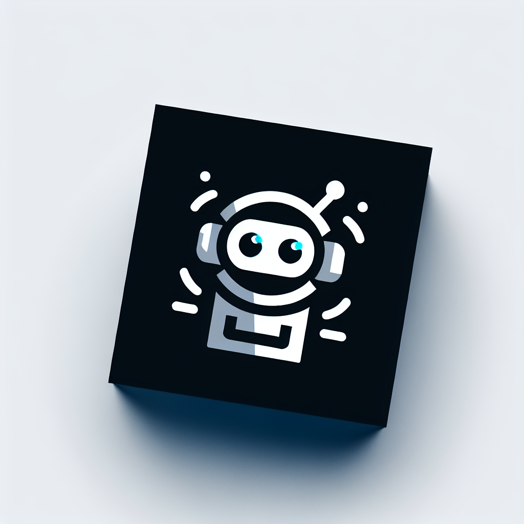 make me a logo with sans-serif font and a little image for company Omra that offers a product like chatbots for social media messengers with the colours #5622ed black background
