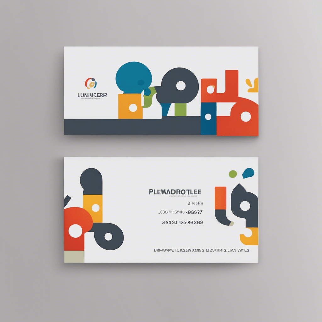 business card for a plumbing store