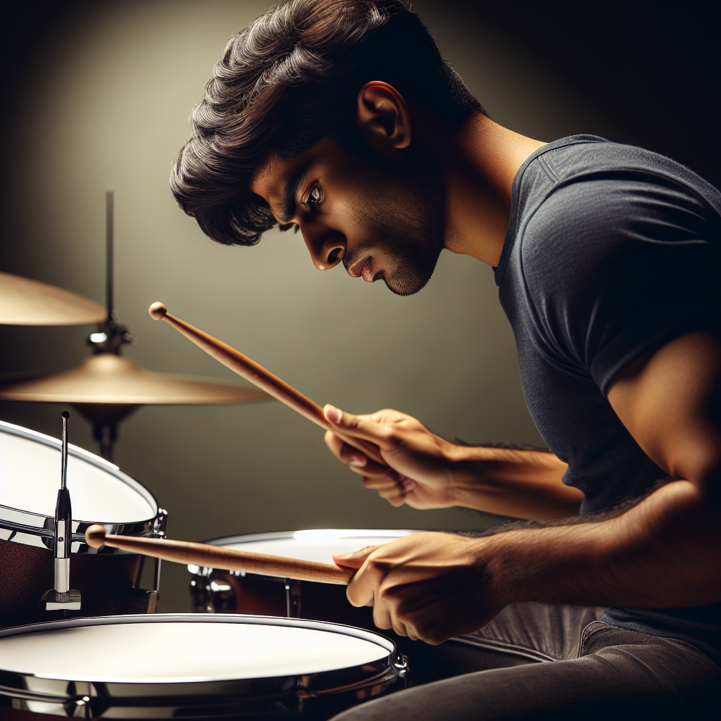 The man behind the drum kit